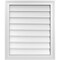 Ekena Millwork Vertical Surface Mount PVC Gable Vnt: Non-Functional, w/2"W x 1-1/2"H, Brickmould Frame, 22"W x 26"H GVPVE22X2602SN - alternate 1